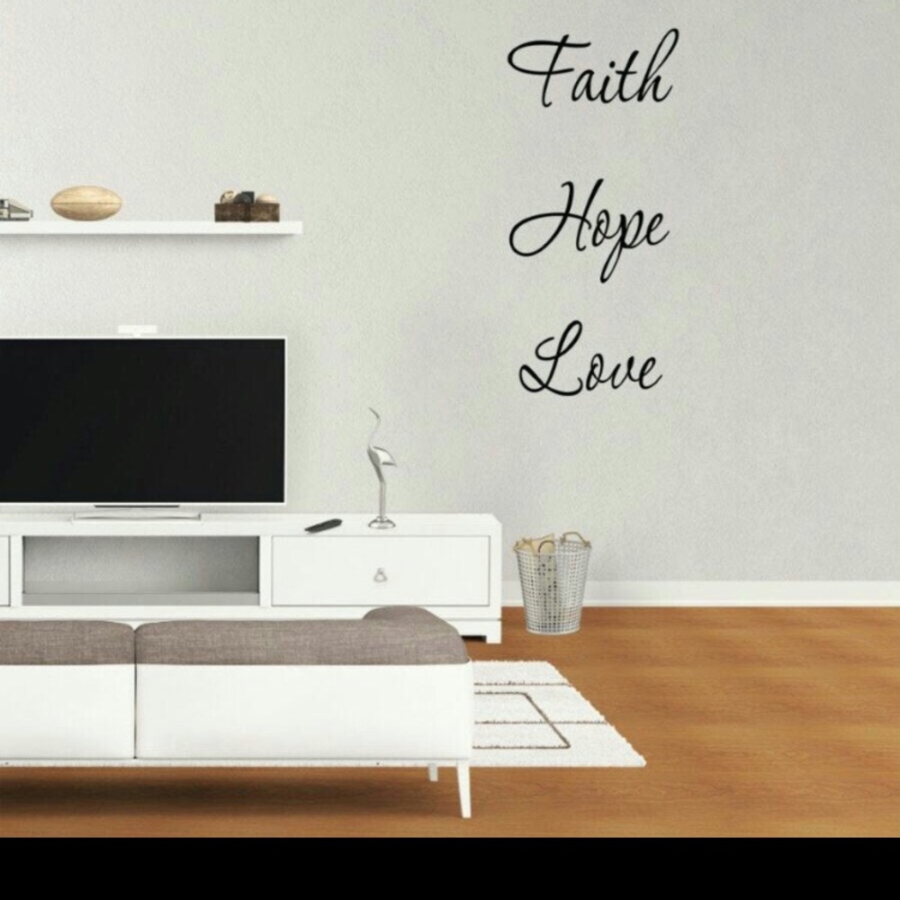 Wall Decals Vinyl Decor stickers Faith Hope Love
